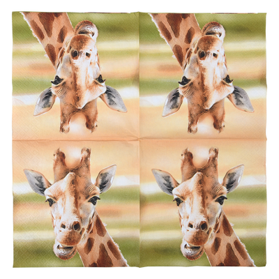 Servilletas de Papel Jirafa 33x33cm